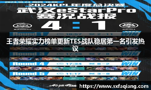 王者荣耀实力榜单更新TES战队稳居第一名引发热议