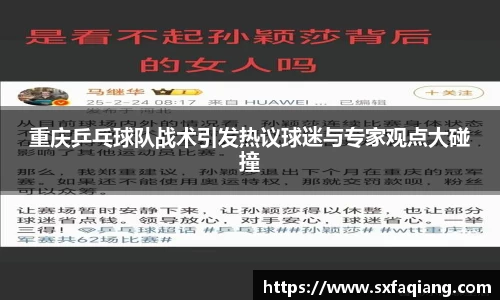 重庆乒乓球队战术引发热议球迷与专家观点大碰撞