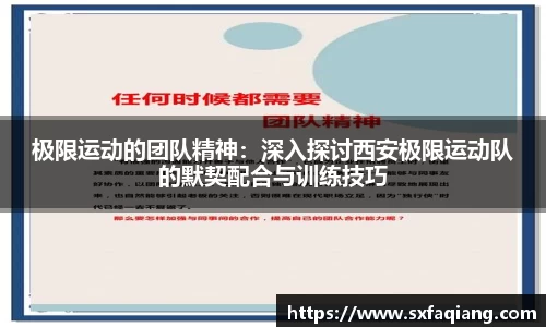 极限运动的团队精神：深入探讨西安极限运动队的默契配合与训练技巧